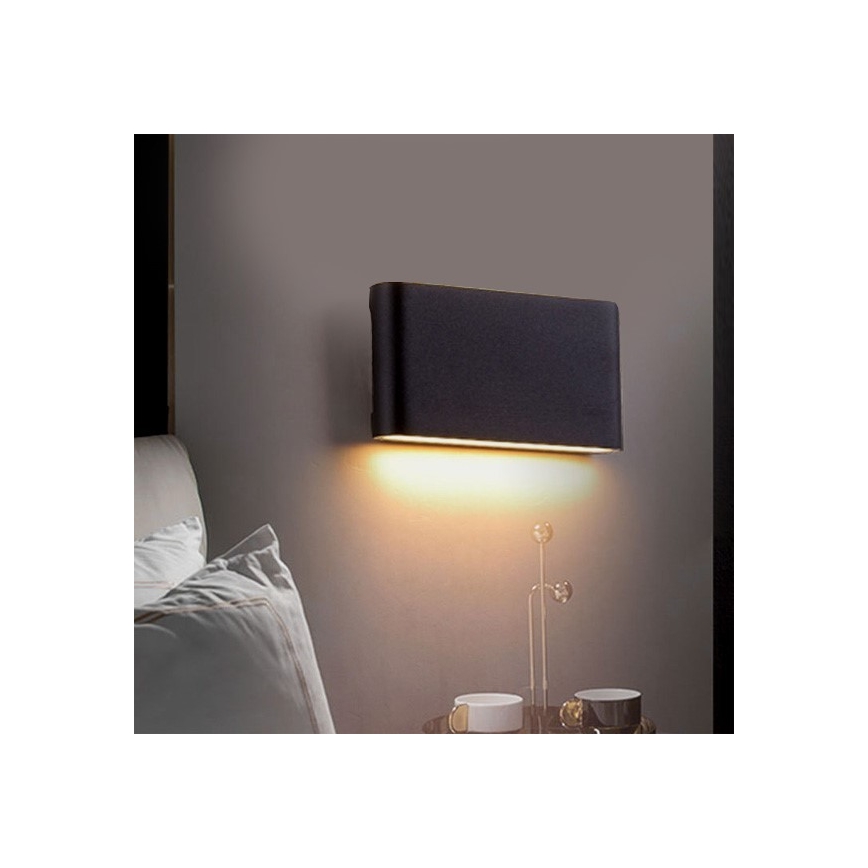 LED-Wandleuchte für den Außenbereich FLOW LED/9W/230V IP54 4000K anthrazit