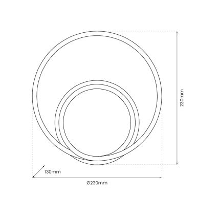 LED-Wandleuchte LUCERO LED/13W/230V glänzendes Chrom