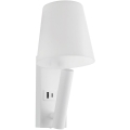 LED-Wandleuchte mit USB-Anschluss LED/2W/230V 3000K weiß