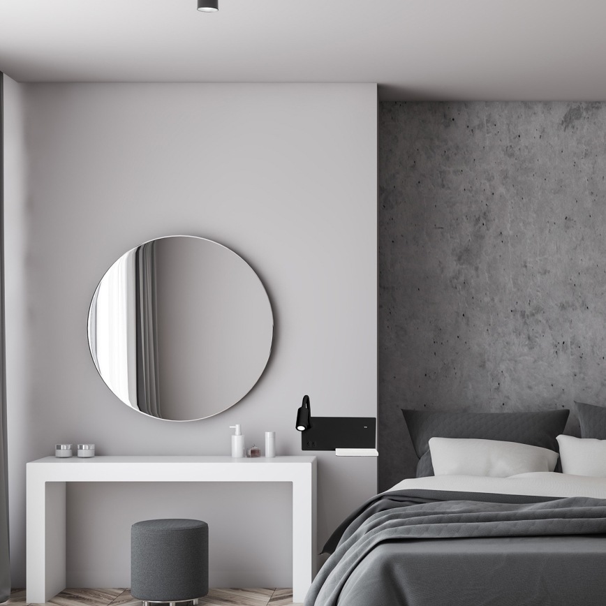 LED-Wandleuchte SHELF LED/4W+LED/5W+LED/2W/230V schwarz