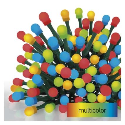 LED-Weihnachts-Lichterkette 200 LEDs / 8 Funktionen, 25 m, IP44, Mehrfarbig