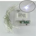 LED Weihnachts-Lichterkette 20xLED/2 Funktionen 2,4m kaltweiß