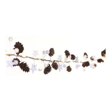 LED Weihnachts-Lichterkette 20xLED/2xAA 2m