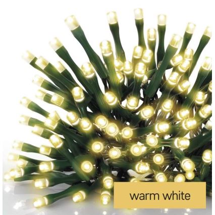 LED Weihnachts-Lichterkette für den Außenbereich 200xLED/8 Modi 8,6m IP44 warmweiß