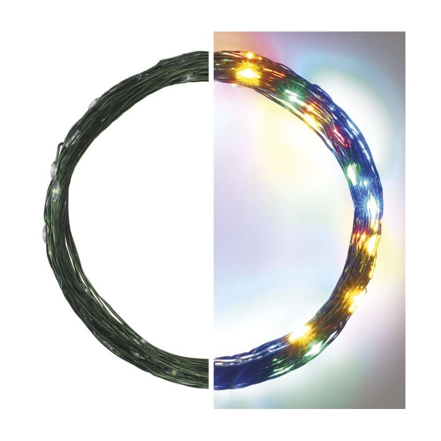 LED-Weihnachts-Lichterkette für den Außenbereich 75xLED/12,5m IP44 mehrfarbig