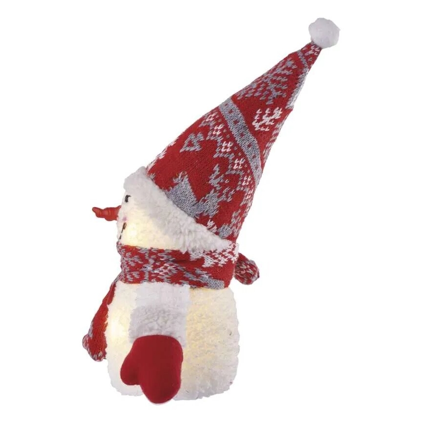 LED Weihnachtsdekoration 4xLED/3xAAA Schneemann
