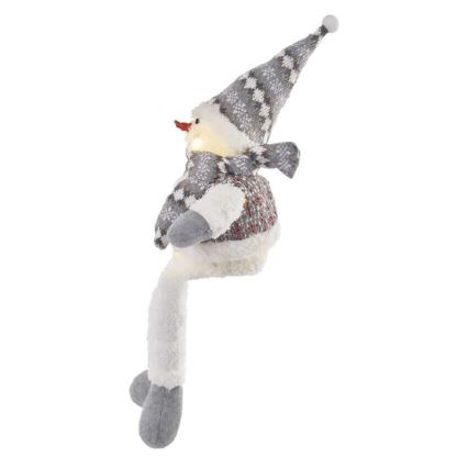 LED Weihnachtsdekoration 6xLED/3xAA Schneemann