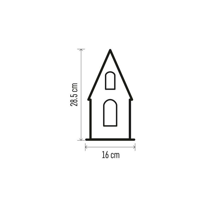 LED-Weihnachtsdekoration 3xLED/2xAA beige