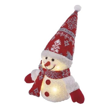 LED Weihnachtsdekoration 4xLED/3xAAA Schneemann