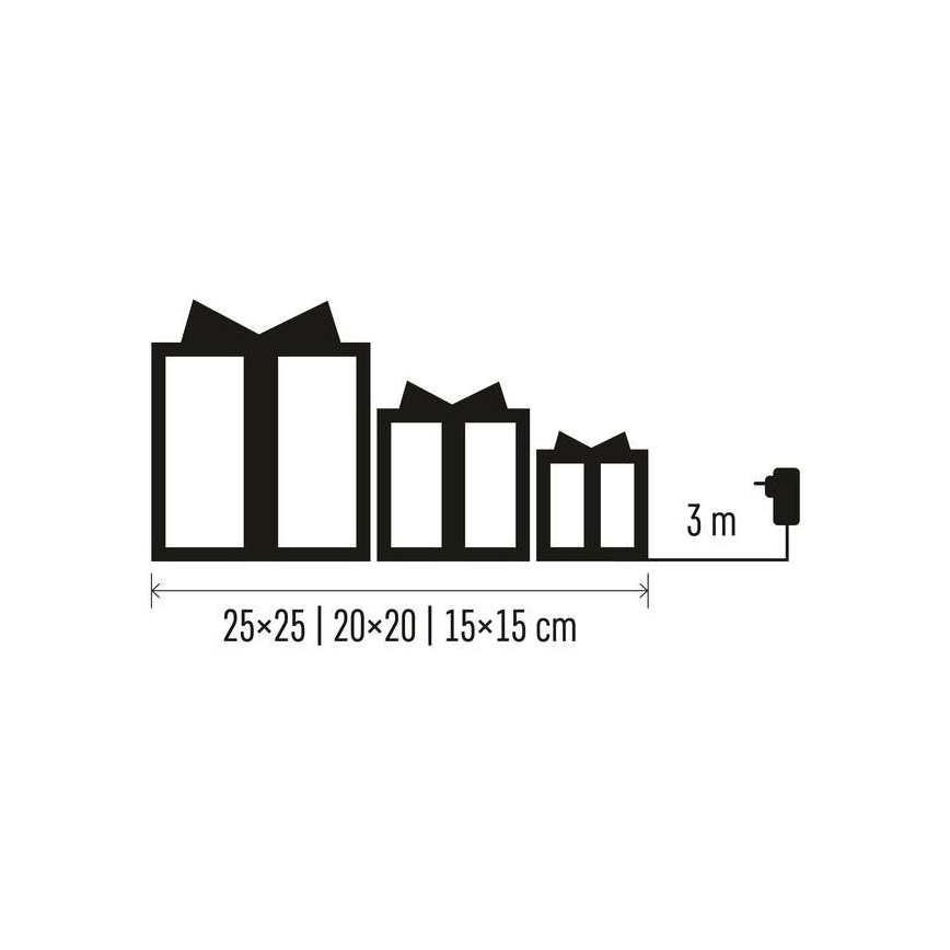 LED Weihnachtsdekoration 72xLED/1,35W/230V gold