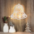 LED-Weihnachtsdekoration 9xLED/2xAA warmweiß Glöckchen
