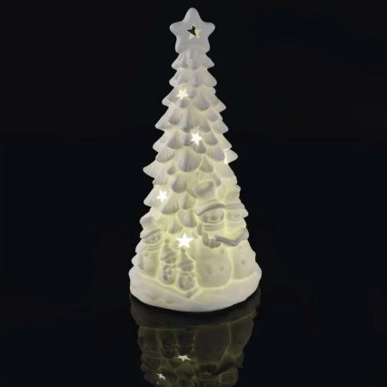 LED-Weihnachtsdekoration LED/2xAA warmweiß Weihnachtsbaum