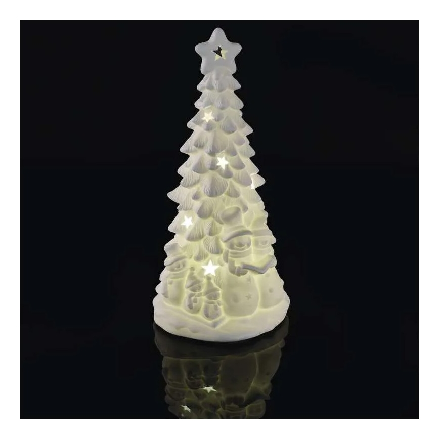 LED-Weihnachtsdekoration LED/2xAA warmweiß Weihnachtsbaum