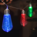 LED Weihnachtskette 10xLED/2xAA 2,2m mehrfarbig