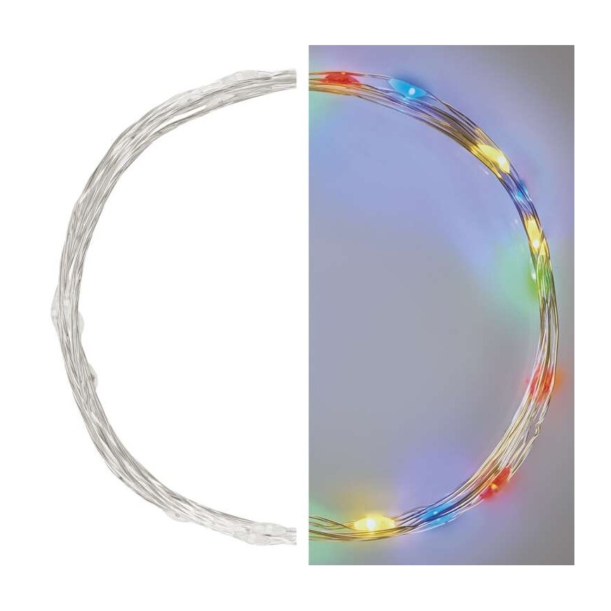 LED Weihnachtskette 20xLED/2,4m multicolor