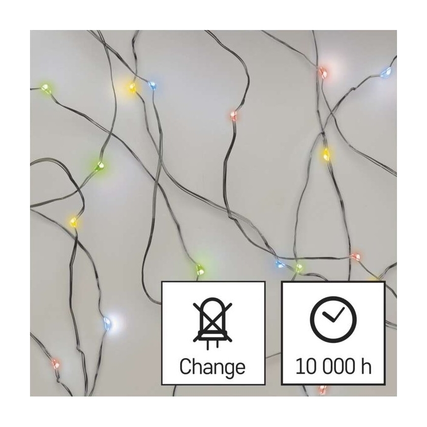 LED Weihnachtskette 20xLED/2,4m multicolor