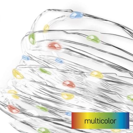 LED Weihnachtskette 20xLED/2,4m multicolor