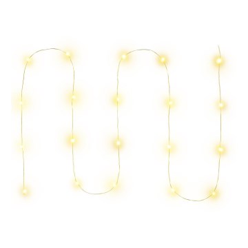 LED Weihnachtskette 20xLED/2xAA 2,3m warmweiß