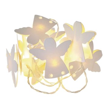 LED Weihnachtskette CHAIN 10xLED/2xAA 1,65m warmweiß
