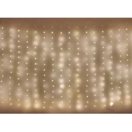 LED Weihnachtskette für Außen 180xLED/8 funkcí 6,7 m IP44 warmweiß