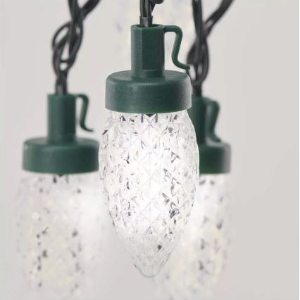 LED Weihnachtskette für Außen 50xLED/8 funkcí 14,8 m IP44 kaltweiß