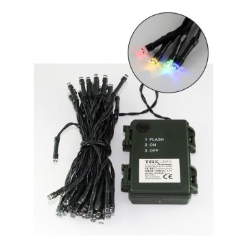 LED-Weihnachtskette für den Außenbereich 10,8m 100xLED/2 Funktionen 10,8m IP44 multicolor