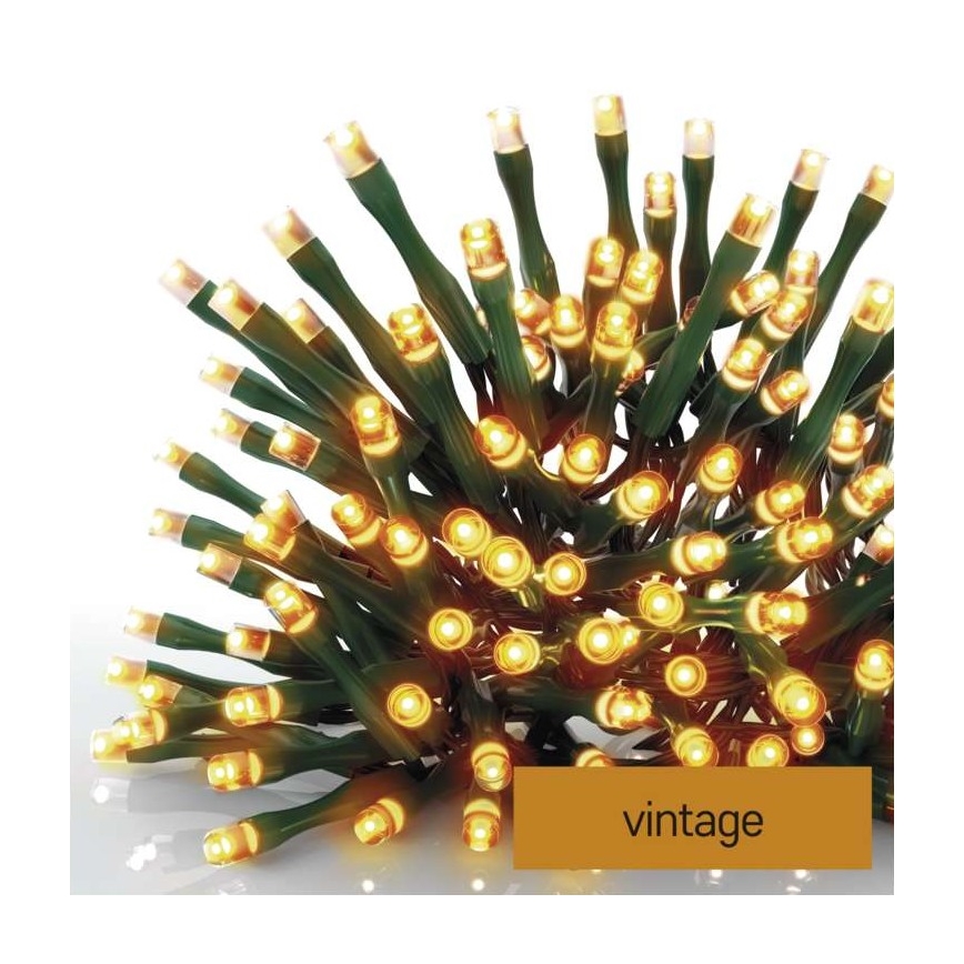 LED-Weihnachtskette für den Außenbereich 120xLED/17m IP44 vintage