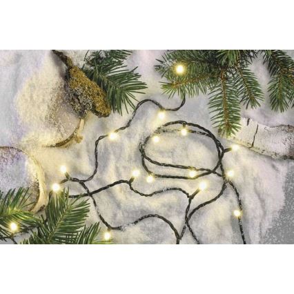 LED-Weihnachtskette für den Außenbereich 180xLED/8 Modi 23m IP44 warmweiß