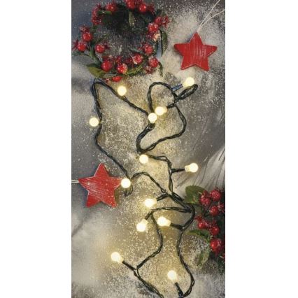 LED-Weihnachtskette für den Außenbereich 200xLED/25m IP44 warmweiß