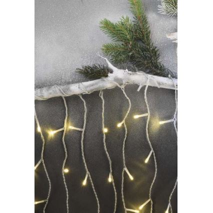 LED-Weihnachtskette für den Außenbereich 300xLED/8 Modi 10m IP44 warmweiß + Fernbedienung