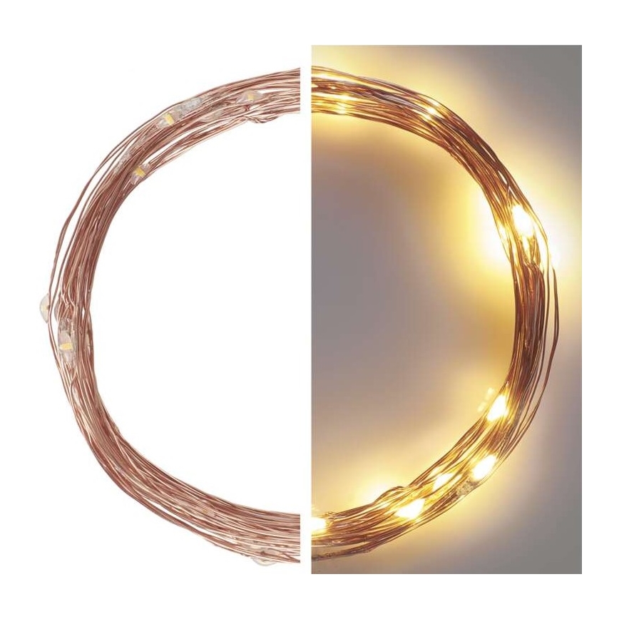 LED-Weihnachtskette für den Außenbereich 40xLED/9m IP44 warmweiß
