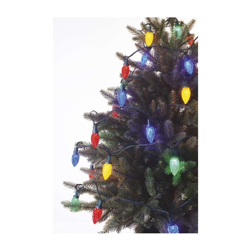 LED-Weihnachtskette für den Außenbereich 50xLED/8 Modi 14,8m IP44 multicolor