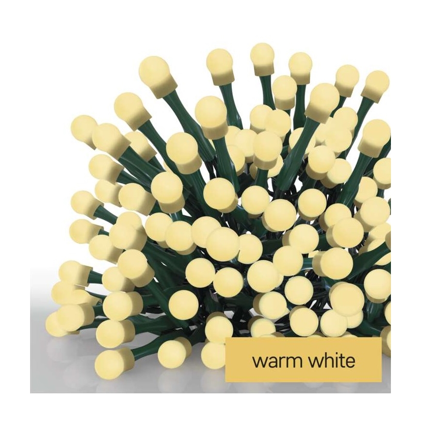 LED-Weihnachtskette für den Außenbereich 80xLED/13m IP44 warmweiß