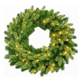 LED Weihnachtskranz 50xLED/3xAA 8 Funktionen Ø 60 cm warmweiß