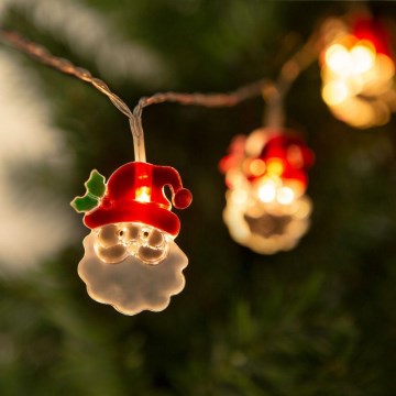 LED-Weihnachtslichterkette 10xLED/2xAA 1,2m warmweiβ