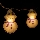 LED-Weihnachtslichterkette 10xLED/2xAA 1,35 m warmweiß Schneemann
