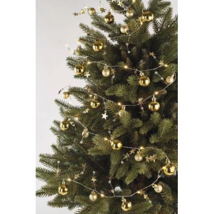 LED Weihnachtslichterkette 20xLED/2xAA 2,2 m warmweiß