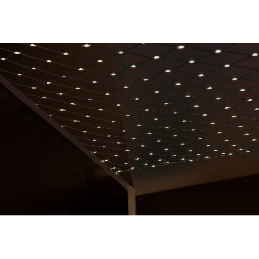 LED-Weihnachtslichtervorhang für den Außenbereich NET 240xLED/7,2W/230V 1,5x2 m IP44 warmweiβ