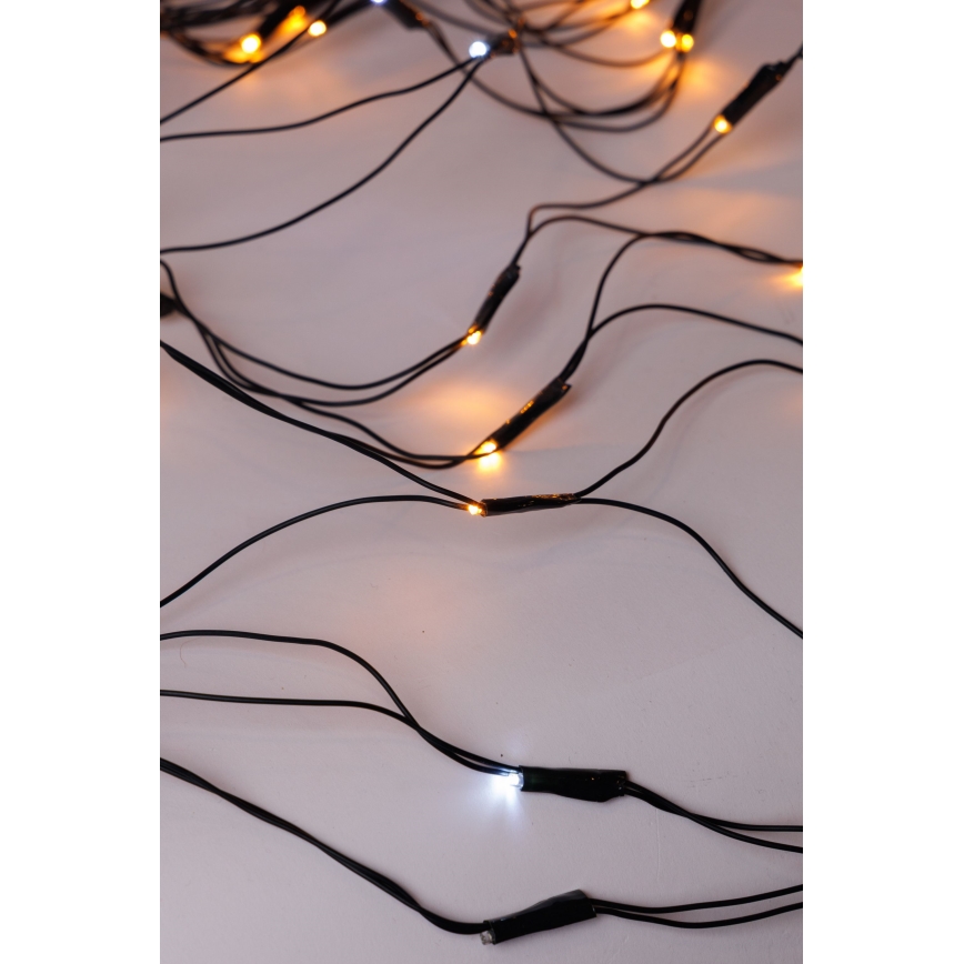 LED-Weihnachtslichtervorhang für den Außenbereich NET 240xLED/7,2W/230V 1,5x2 m IP44 warmweiβ