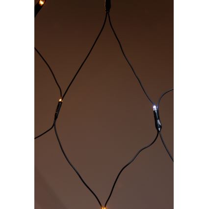 LED-Weihnachtslichtervorhang für den Außenbereich NET 240xLED/7,2W/230V 1,5x2 m IP44 warmweiβ