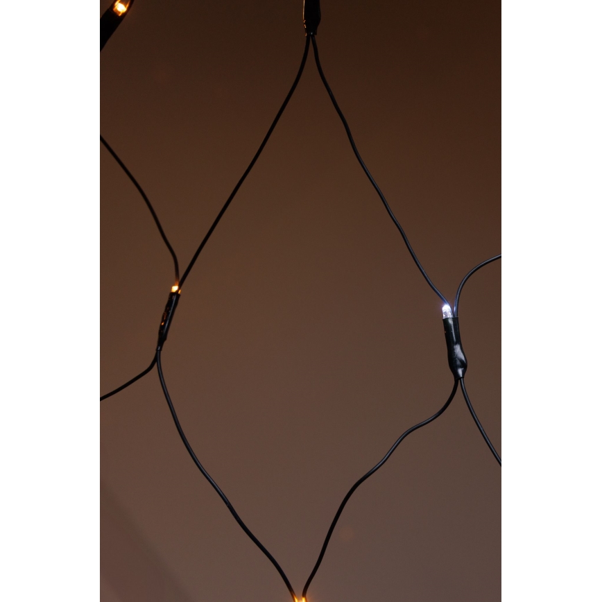 LED-Weihnachtslichtervorhang für den Außenbereich NET 240xLED/7,2W/230V 1,5x2 m IP44 warmweiβ