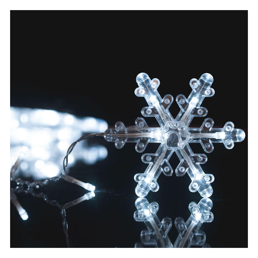 LED Weihnachtsvorhang 224xLED 3,5x0,75 m IP44 kaltweiß