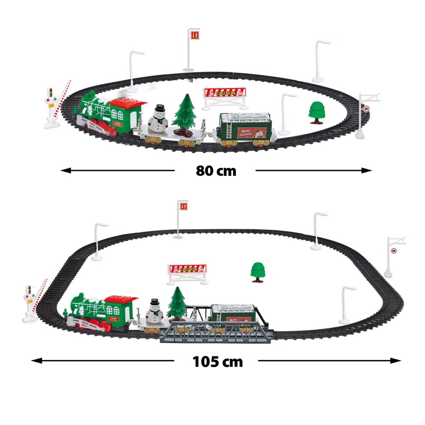 LED-Weihnachtszug LED/2xAA warmweiß