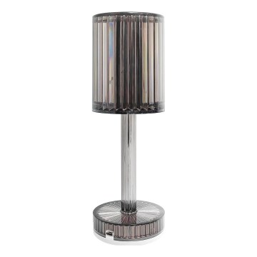 LED Wiederaufladbare Touch-Tischlampe SIMPLE LED/1W/5V 3000-6000K 2400 mAh rauchgrau