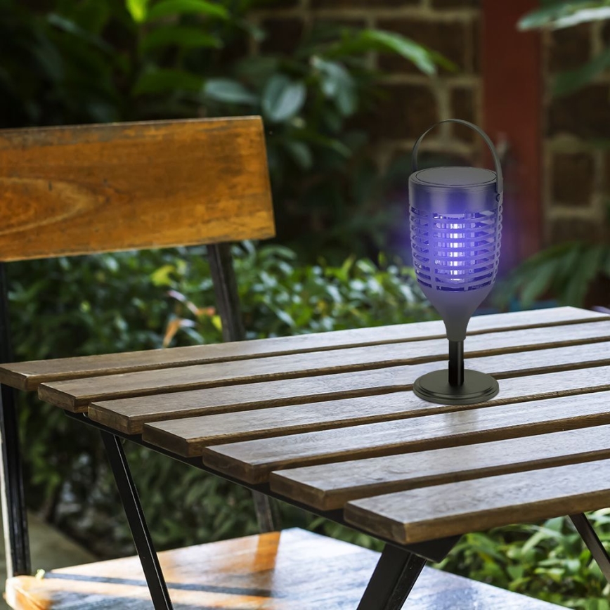 LED Zappatrice solare per insetti 3in1 LED/1,3W/3,7V IP24 20 opaco