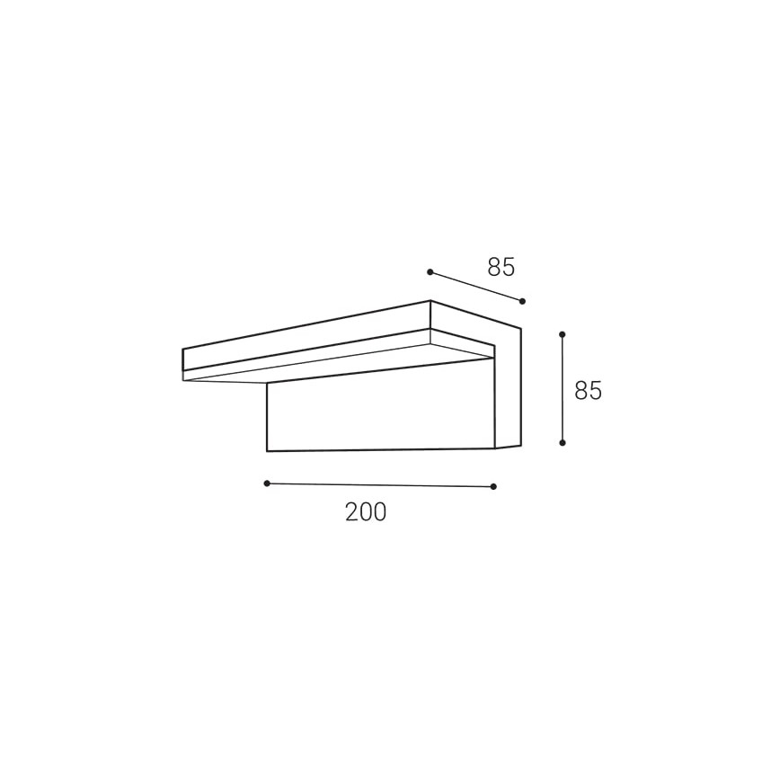 LED2 - Applique murale extérieure HUGO LED/9W/230V IP54 3000K/4000K