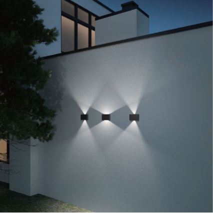 LED2 - Applique murale LED d'extérieur BLADE 2xLED/12W/230V IP54