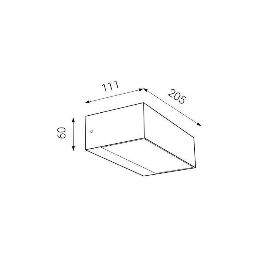 LED2 - Applique murale LED d'extérieur KVADER LED/9W/230V IP54