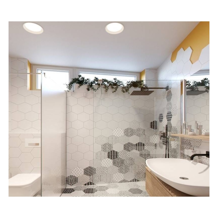 LED2 – Dimmbare LED-Einbauleuchte fürs Badezimmer ZETA LED/10W/230V 3000K IP44