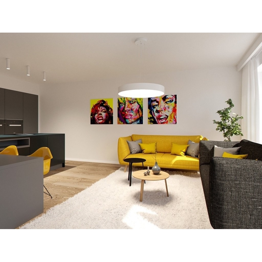 LED2 - Dimmbare LED-Hängeleuchte an einer Schnur MONO LED/60W/230V 3000K/4000K weiß